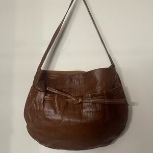 Light weight cute leather handbag shoulder strap with outside pocket